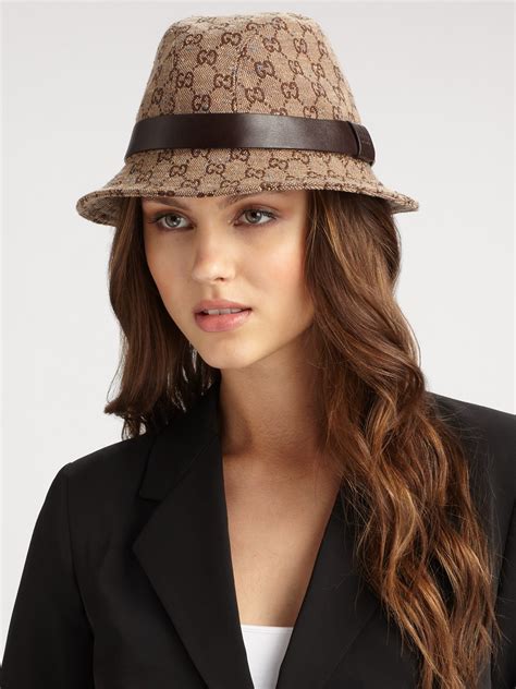 gucci fedoras for women|gucci fedora hats women's.